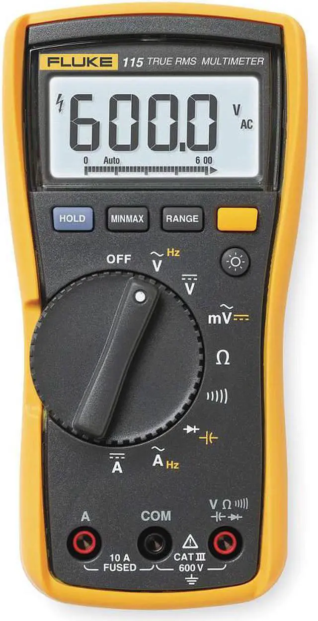 Alt view image 3 of 10 - FLUKE FLUKE-115 Digital Multimeter, 600 Max. AC Volts, 600 Max. DC Volts, 10