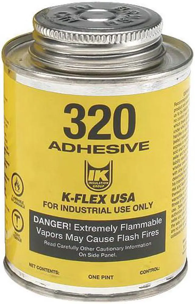 Alt view image 3 of 3 - K-FLEX USA 800-320-PTB Epoxy Adhesive, 320 Series, Amber, 1 pt, Can