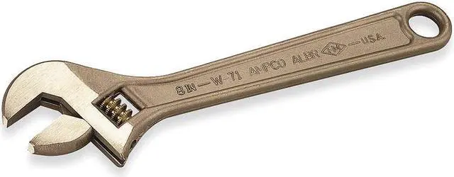 Main image of AMPCO W-72 Adj. Wrench,Nonspark,10",1-5/16",Natural