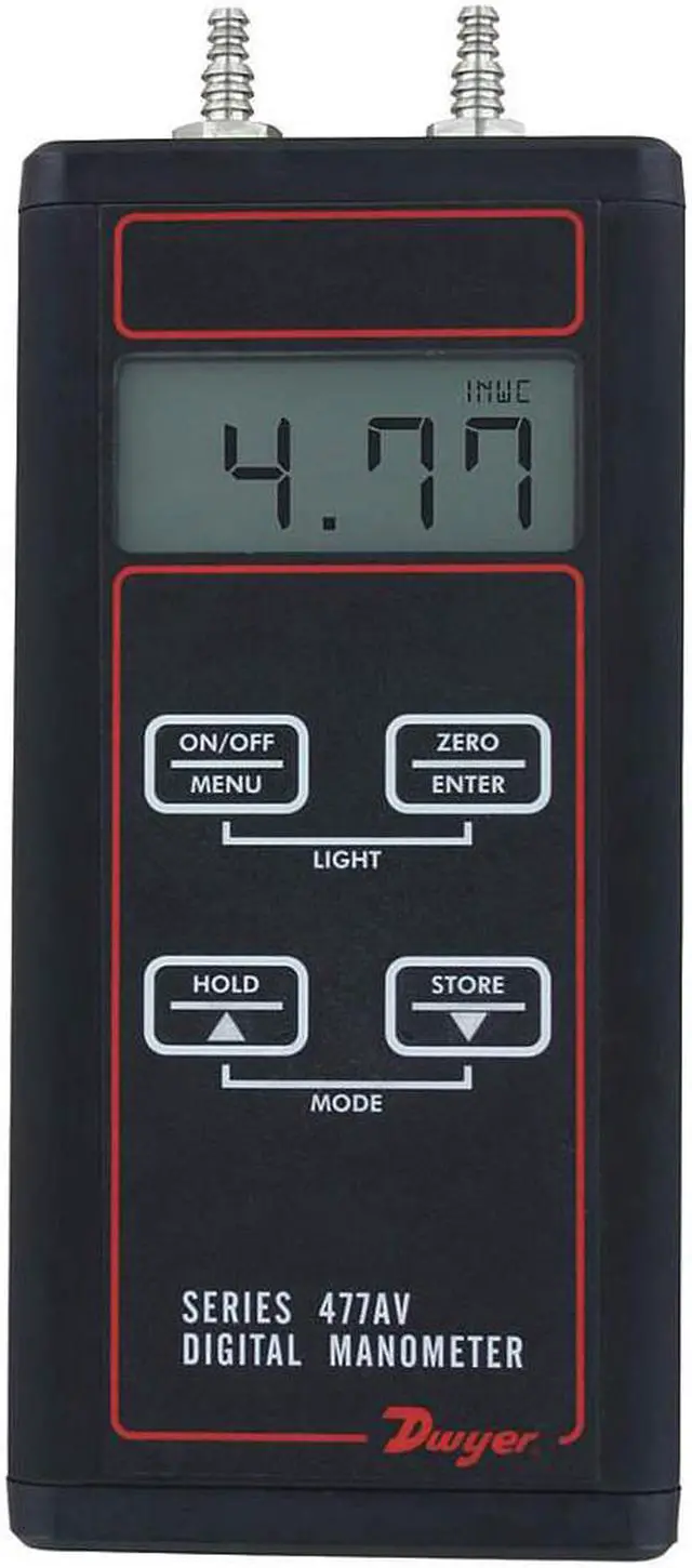Alt view image 2 of 3 - DWYER INSTRUMENTS 477AV-5 Manometer Kit,Digital,20.00 psi