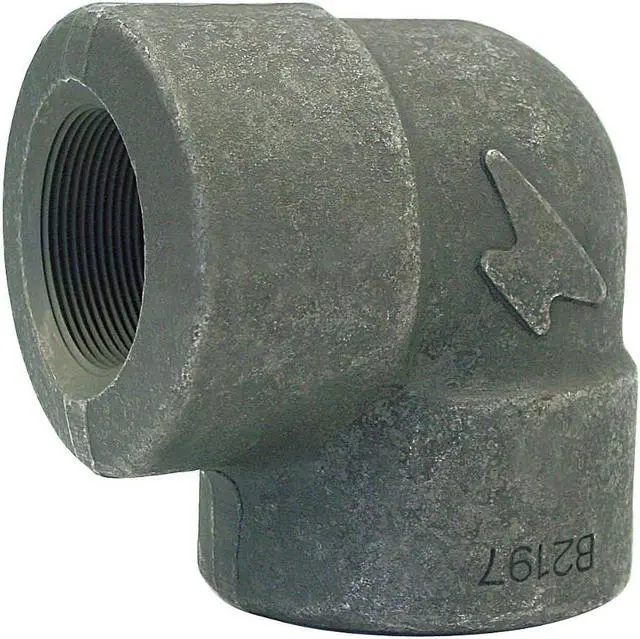 Main image of 2" FNPT Forged Steel 90 Degree Elbow ANVIL 0361201809