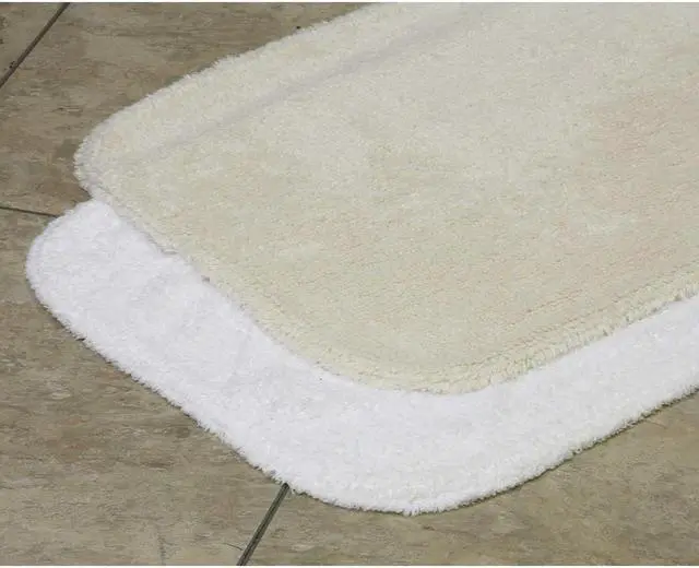 Alt view image 2 of 4 - LACEY MILLS 08287STK Bath Rug,Essence,21x34,19 oz.,White
