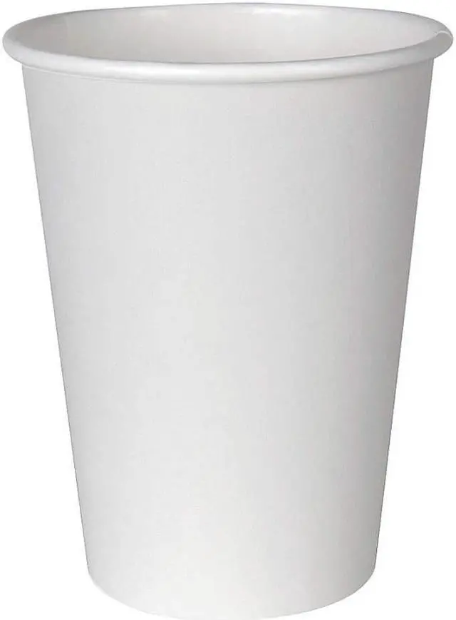 Alt view image 2 of 9 - Disposable Hot cup 12 oz. White, Paper, Pk1000 ZORO SELECT 2342W