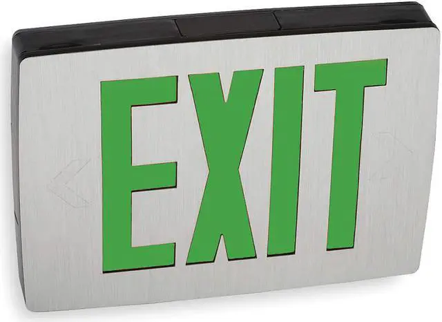 Alt view image 2 of 2 - LITHONIA LIGHTING LQC 2 G EL N ACUITY LITHONIA Cast Aluminum LED Exit Sign/