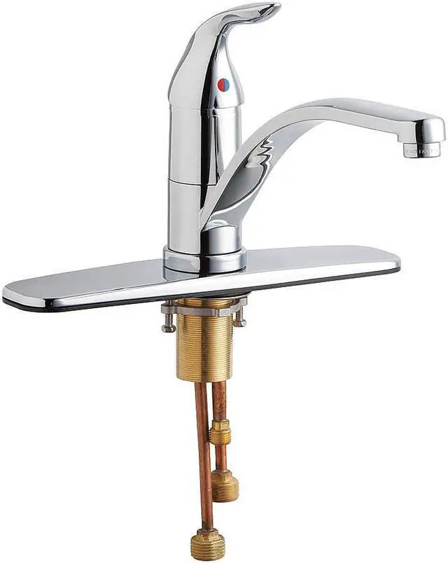 Main image of CHICAGO FAUCET 431-ABCP Kitchen Faucet, Manual, Single Hole Only Mount, 1 Hole