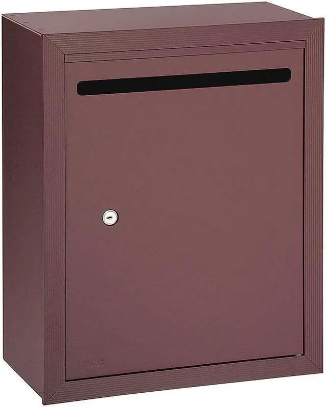 Alt view image 2 of 5 - Salsbury 2240ZP Letter Box (Includes Commercial Lock) - Standard - Surface Mounted - Bronze - Private Access