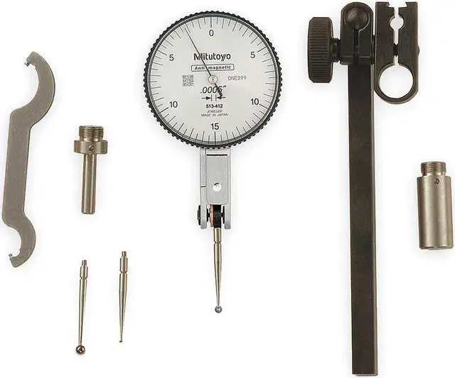 Main image of MITUTOYO 513-412-10T Dial Test Indicator Set,Hori,0to0.030 In