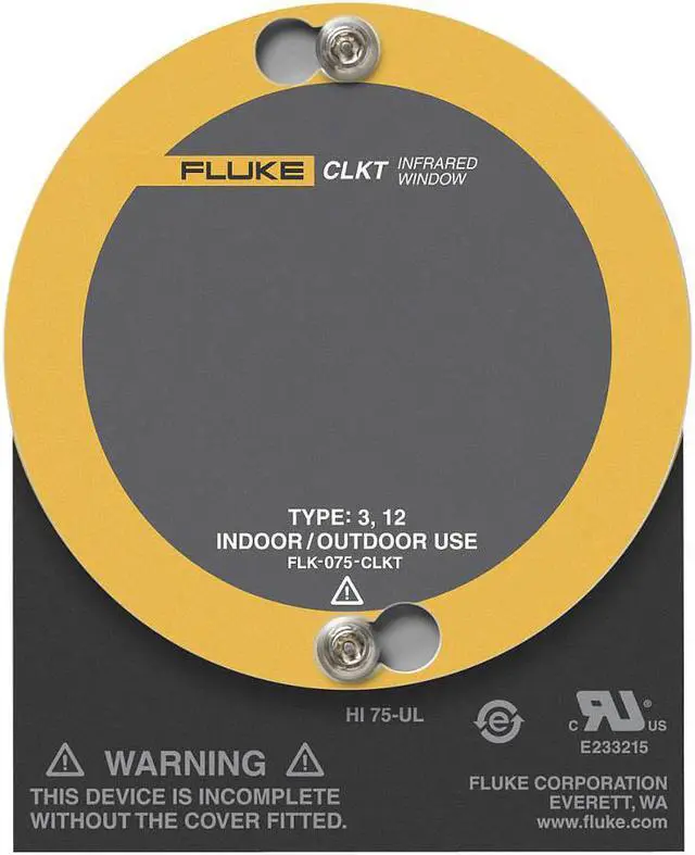 Main image of FLUKE Fluke-100-CLKT Round Infrared Window,100mm dia,Type3/12