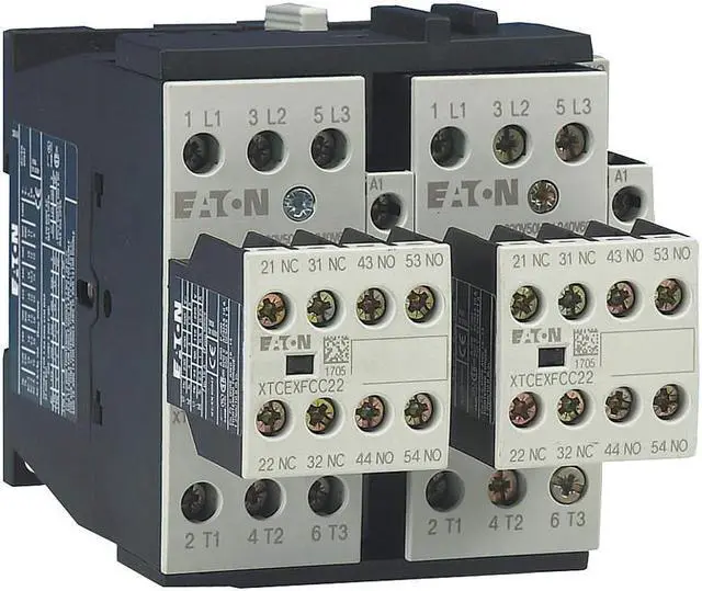 Main image of EATON XTCR018C21A IEC Magnetic Contactor, 3 Poles, 120 V AC, 18 A, Reversing: