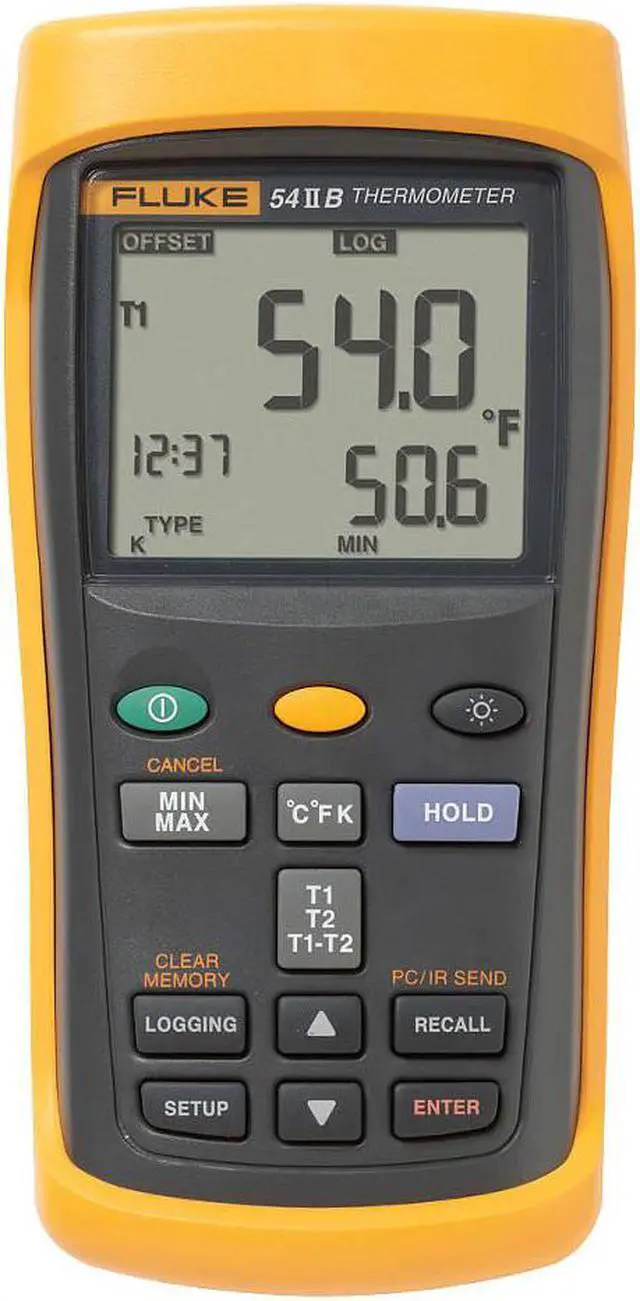 Main image of FLUKE FLUKE-54-2 B Thermocouple Thermometer,2 Input