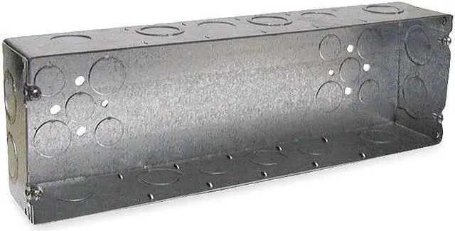 Main image of RACO 945 Electrical Box, 150 cu in, Gang Box Type, 6 Gangs, Galvanized Steel,