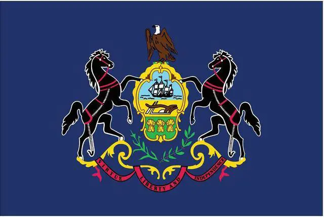 Alt view image 2 of 6 - ANNIN FLAGMAKERS 144660 Pennsylvania State Flag,3x5 Ft