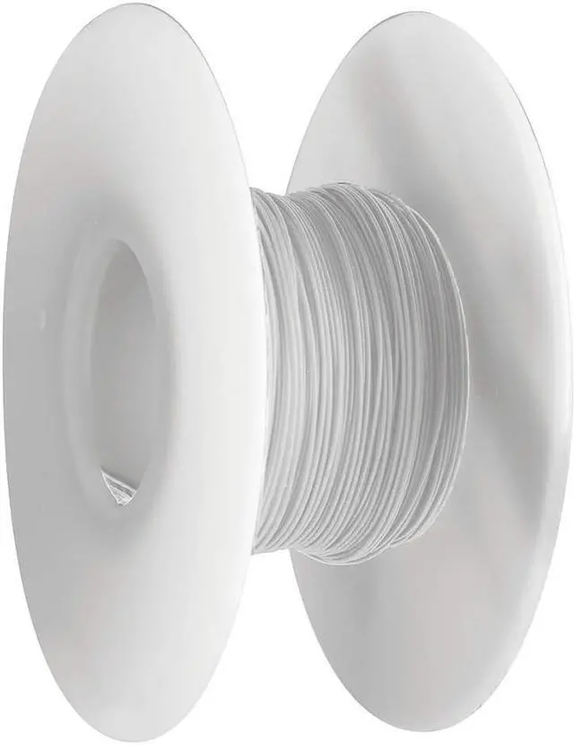 Alt view image 2 of 4 - OK INDUSTRIES R28W-0100 Spooled Wrapping Wire, 28 AWG, White, Kynar(R), 100 ft