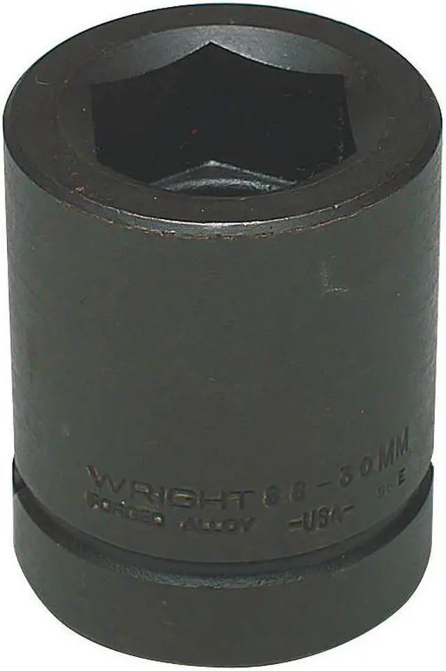 Main image of WRIGHT TOOL 88-85MM 1" Dr, 85mm Size, Metric Impact Socket, 6 Pts