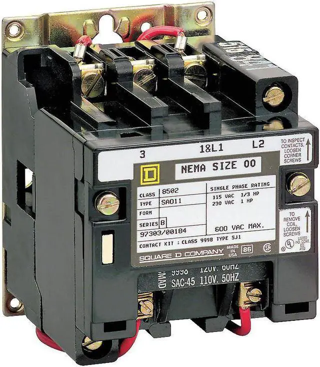 Alt view image 4 of 5 - SQUARE D 8502SDO2V02S 120VAC Non-Reversing Magnetic Contactor 3P 45A NEMA 2