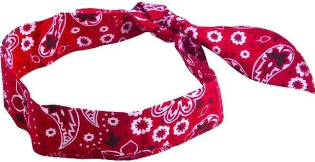 Alt view image 3 of 13 - Ergodyne Blue Cooling Bandana 12307