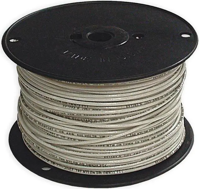 Main image of SOUTHWIRE 11580801 Building Wire, THHN, 14 AWG, 500 ft, White, Nylon Jacket,