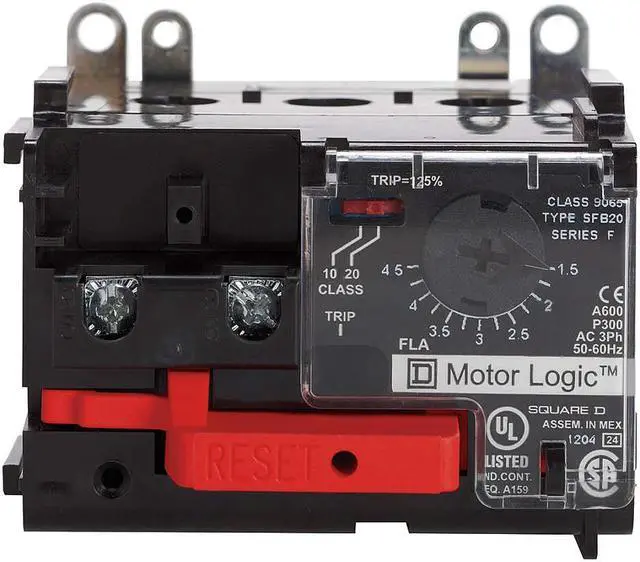 Alt view image 2 of 2 - SQUARE D 9065SFC20 NEMA Overload Relay, 1NC, 3 A Min current, 9 A Max current,