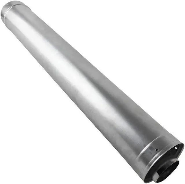 Alt view image 2 of 3 - METAL FAB RTG20151GC Waterheater Vent Pipe,24In L,3In Dia.