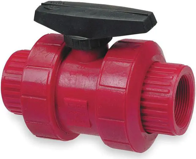 Main image of CHEMTROL T65TB-V 1/2 1/2" FNPT Kynar Ball Valve Inline