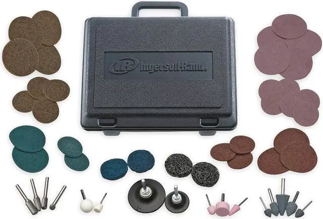 Alt view image 2 of 3 - INGERSOLL RAND 23A-VAR-GR Die Grinder Accessory Kit,50 Pc,w/Case