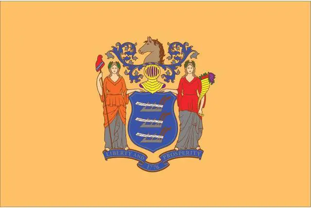 Alt view image 2 of 6 - ANNIN FLAGMAKERS 143660 New Jersey State Flag,3x5 Ft