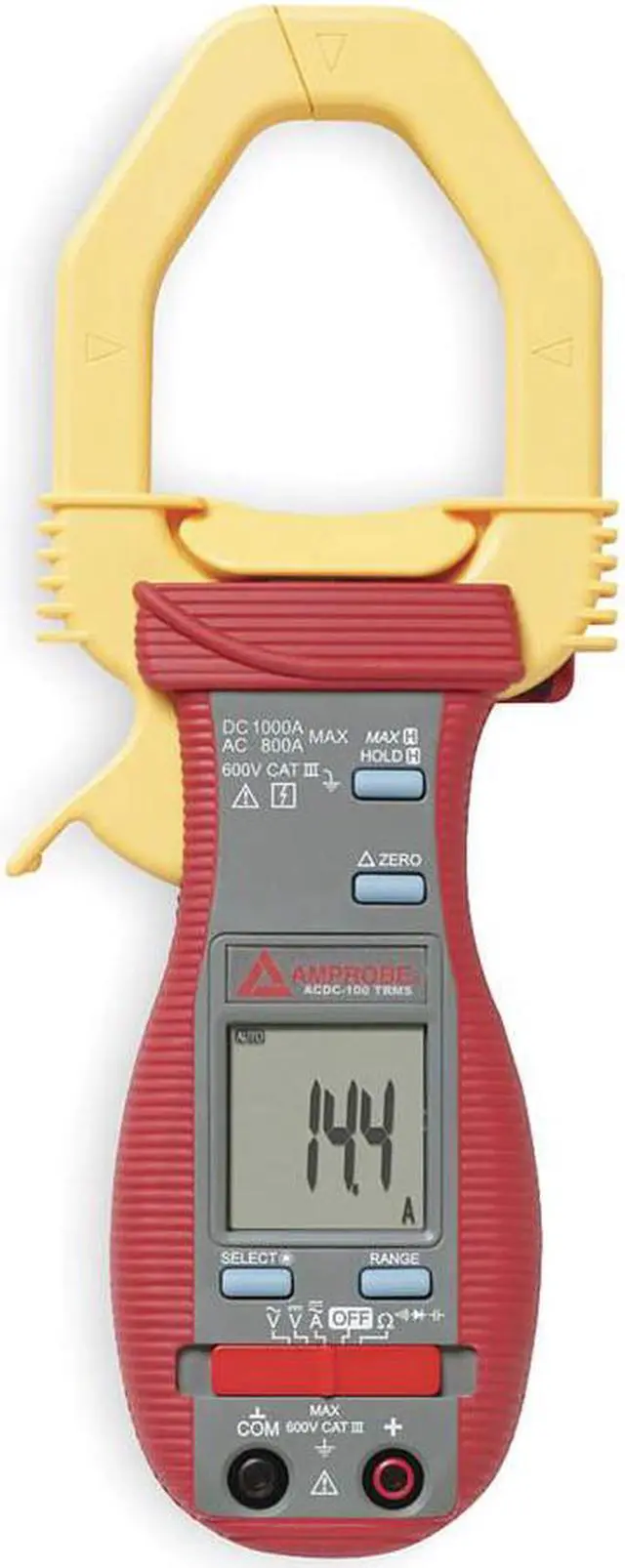 Alt view image 2 of 4 - AMPROBE ACDC-100 Digital Clamp Meter,40 MOhms,600V