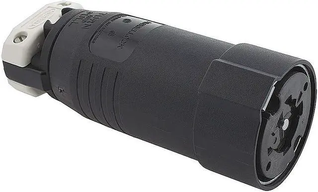 Main image of HUBBELL WIRING DEVICE-KELLEMS HBL25414B Locking Connector, Non-NEMA, 20/30 A,