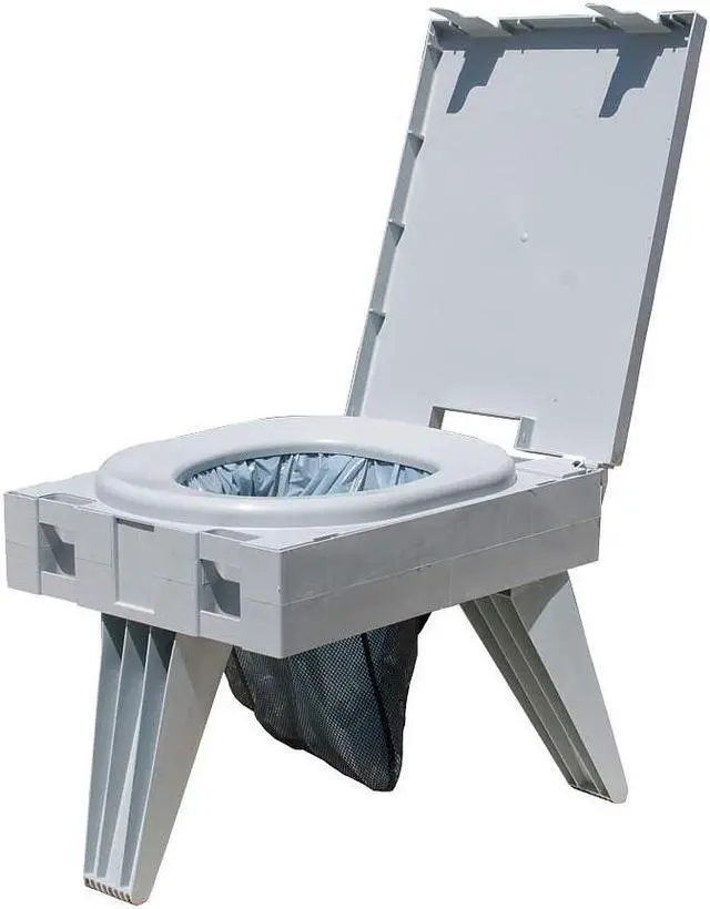 Alt view image 4 of 5 - CLEANWASTE D119PET Portable Toilet,Plastic,Wt. 8.43 lb