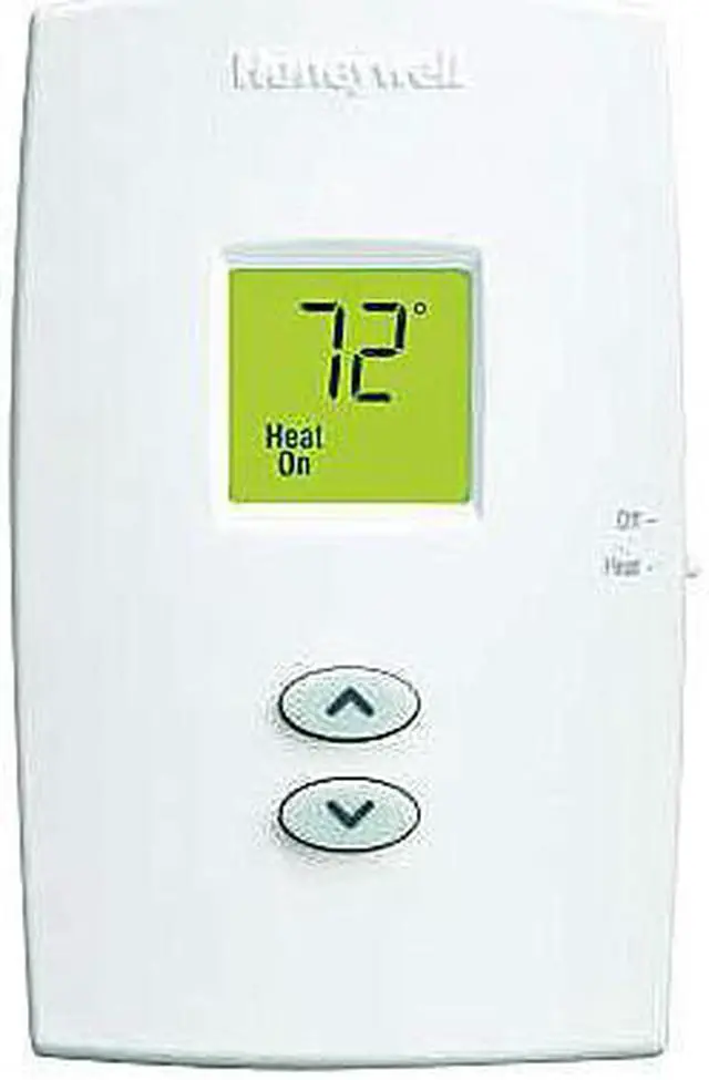 Alt view image 2 of 6 - Honeywell - TH1100DV1000 - PRO 1000 Non-Programmable Vertical Thermostat Heat Only