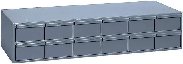 Alt view image 2 of 6 - DURHAM MFG 013-95 Drawer Bin Cabinet, 11-5/8 In. D, Gray