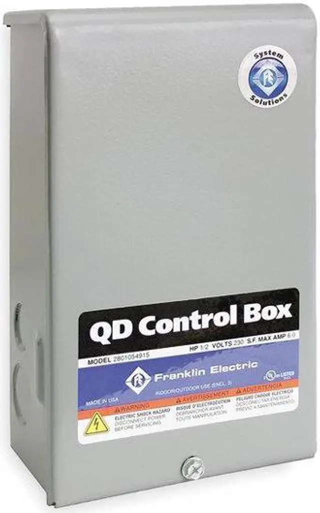 Alt view image 2 of 3 - FRANKLIN ELECTRIC 558821 Control Box,3/4HP,230V,1Phase