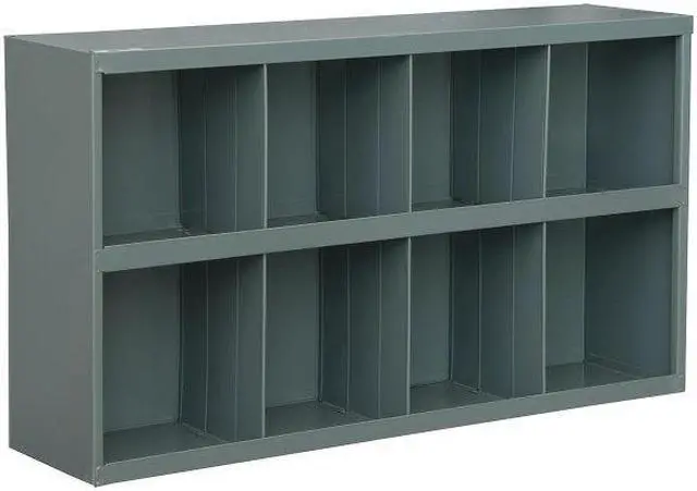 Alt view image 2 of 3 - DURHAM MFG 393-95 Prime Cold Rolled Steel Pigeonhole Bin Unit , 8 1/2 in D x