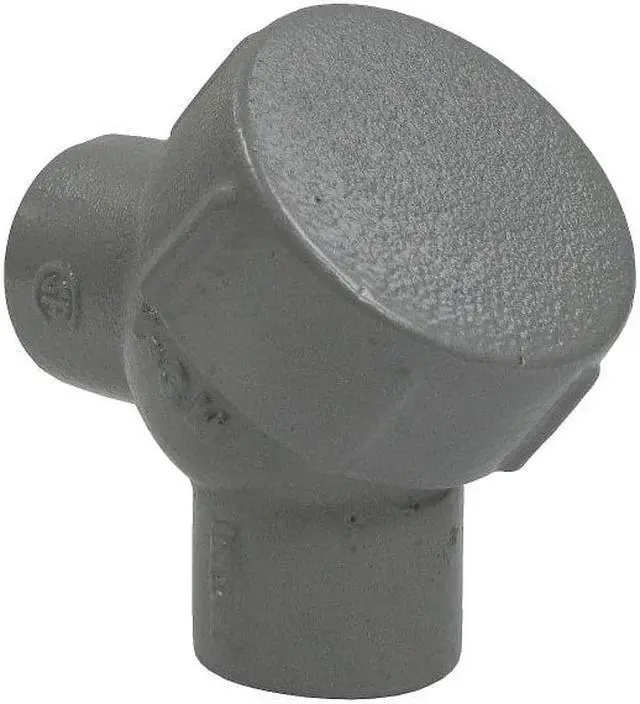Main image of HUBBELL KILLARK Y-3M IMC Elbow, 1 in, Threaded, Iron, Zinc Plated, Gray