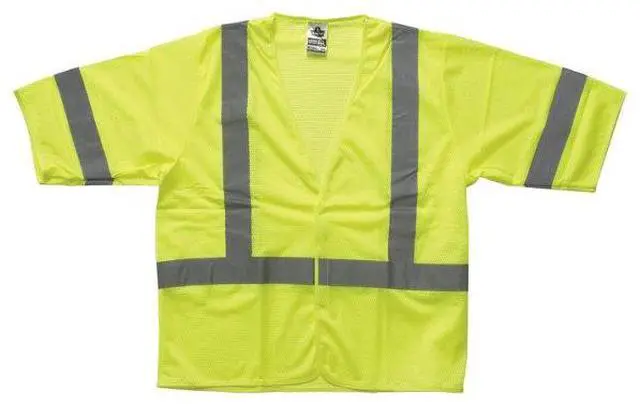 Alt view image 2 of 4 - High Visibility Vest, Class 3, S/M, Lime