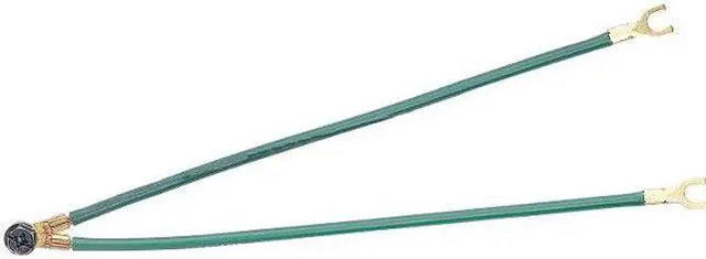 Alt view image 2 of 3 - IDEAL 30-3288 Grounding Tail,2-Wire,2 Forks,Green,Pk25