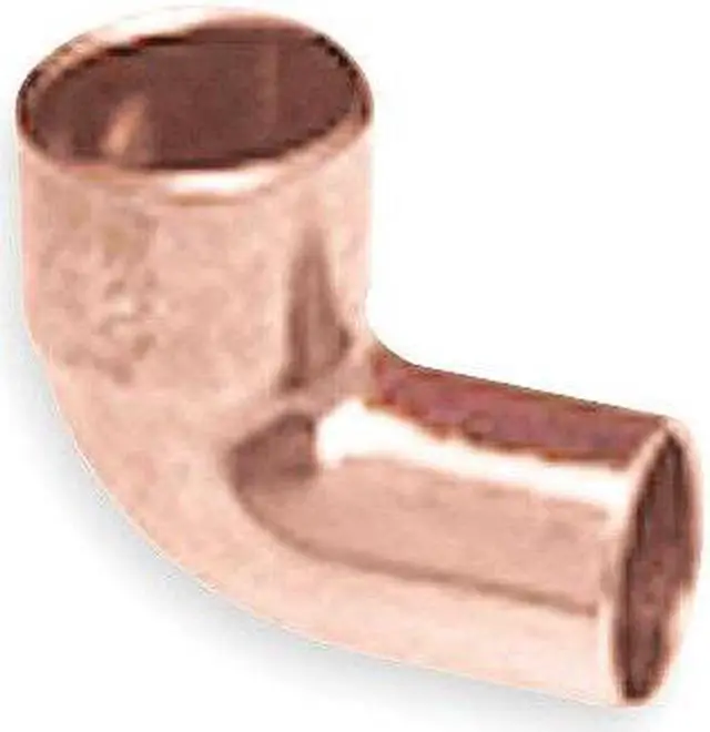 Alt view image 2 of 2 - Elbow, 90 Deg, Close Rough, 1/2 In, Copper