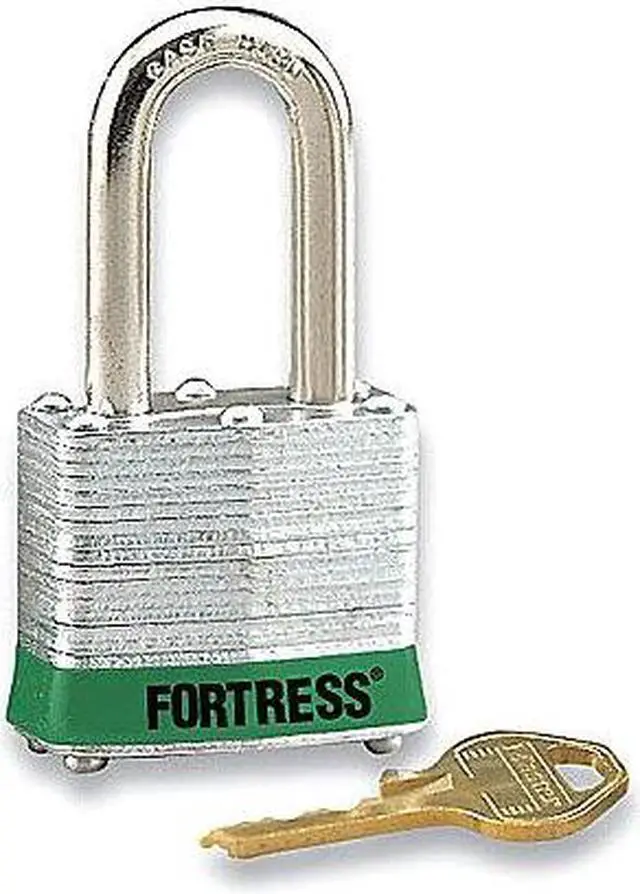 Alt view image 3 of 6 - ZORO SELECT 1803LHGRN Lockout Padlock, Keyed Different, Steel, Green, 2 in