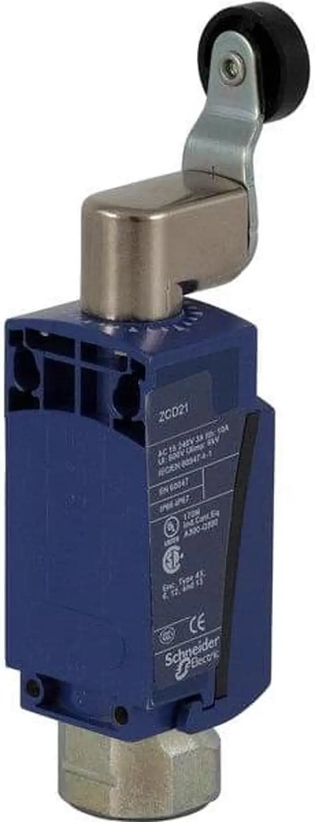 Main image of TELEMECANIQUE SENSORS XCKD2118N12 Limit Switch, Roller Lever, Rotary, 1NC/1NO,