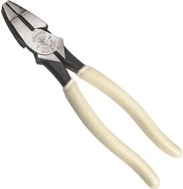 Main image of KLEIN D2000-9NEGLW Hi-Viz Side-Cutting Pliers - High-Leverage Glow N Dark Grips