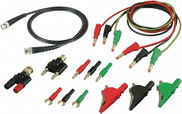 Alt view image 2 of 2 - B&K PRECISION CC545 Test Leads Kit, Red/Black/Green, Silicone