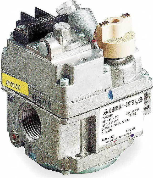 Alt view image 4 of 7 - ROBERTSHAW 700-400 Gas Valve, NG/LP, Standing Pilot, 24VAC, 3.5 in wc,