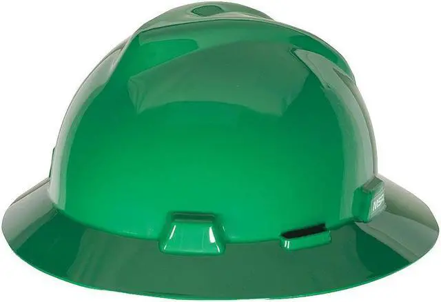 Alt view image 3 of 4 - MSA 475370 Hard Hat,FullBrim,Green