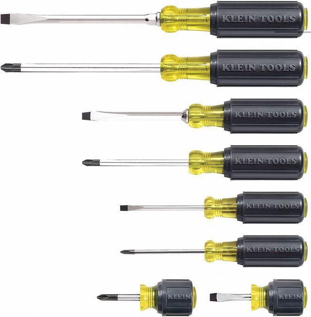 Main image of KLEIN TOOLS 85078 8-Piece Assorted Screwdriver Set, Phillips/Cabinet/Keystone