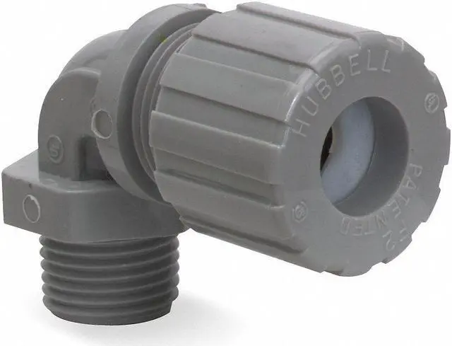 Main image of HUBBELL WIRING DEVICE-KELLEMS NHC1037CR Liquid Tight Connector,3/4in.,90 deg,Ylw