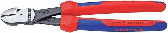 Main image of KNIPEX 74 02 250 10" High Leverage Diagonal Cutter, Ergonomic Grip