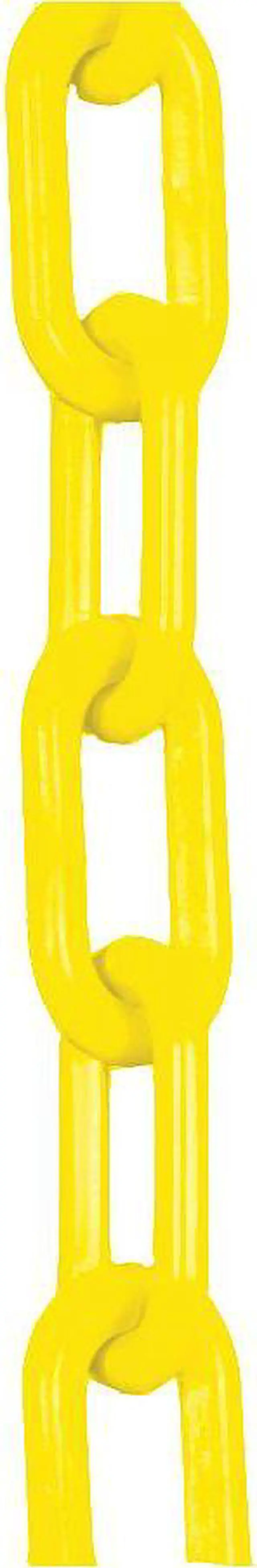 Main image of ZORO SELECT 30002-100 Plastic Chain, Yellow, 100 ft Length, Gloss