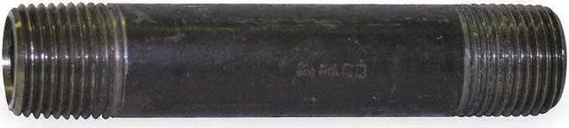 Alt view image 3 of 3 - BECK 0332622208 3/4" x 10" Black Pipe Nipple Sch 80