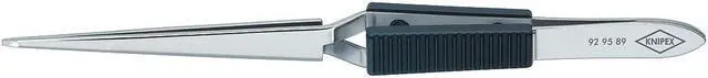 Main image of KNIPEX 92 95 89 Cross Over Tweezers,Straight,6-1/4 In