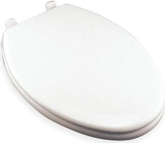 Main image of BEMIS 7800TDG-000 Toilet Seat, With Cover, Plastic, Elongated, White